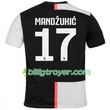 Billige Fotballdrakter Juventus MANDZUKIC 17 Hjemmedraktsett 2019/20 Kortermet